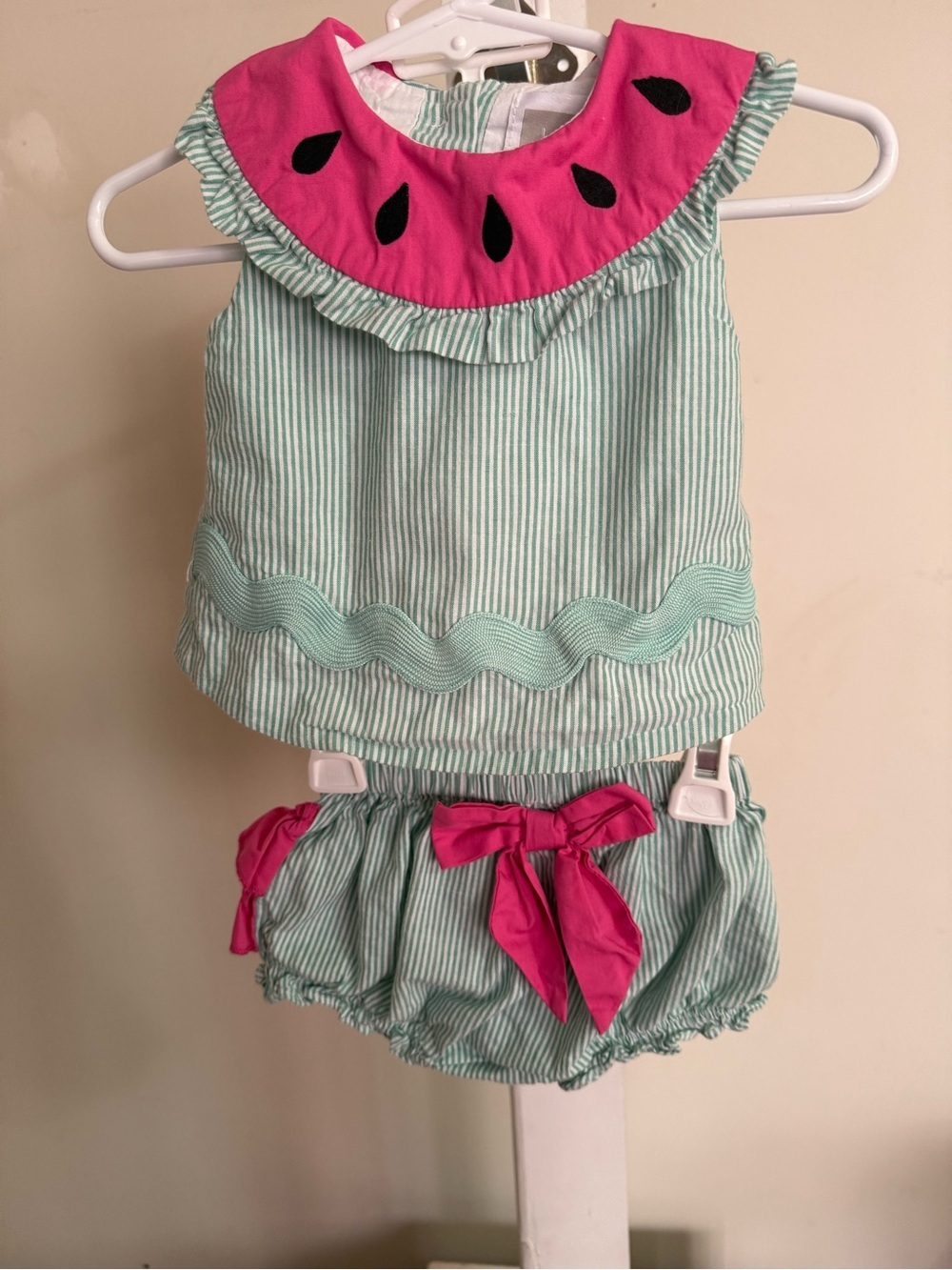 Lil Cactus Watermelon Ruffle Butt Diaper Set